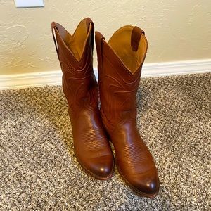 Mens Tecovas Cartwright Bourbon Calf Skin Boots